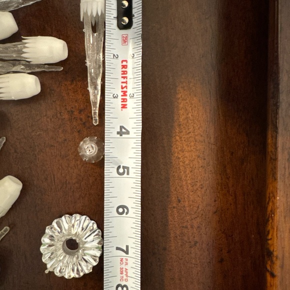 LOT OF 55 Vintage Christmas Light Cover Reflector:Icicles,Flowers Blooms & Star - Picture 13 of 13